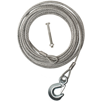 Vinssivaijeri 10 m x 6 mm koukku