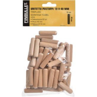 Uritettu puutappi Finbullet 10 x 40 mm 60 kpl