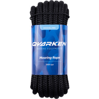 Kiinnitysköysi Qvarken Dockline 12 mm / 10 m, silmukallinen, musta