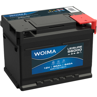 Vapaa-ajan akku Woima 60Ah 242x175x175 -/+ 540A EN