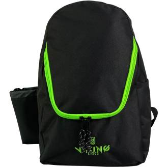 Frisbeegolfreppu Viking Discs Rucksack Light musta/lime