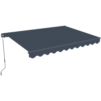 Markiisi Lykke 2,95 x 2,5 m, tummanharmaa