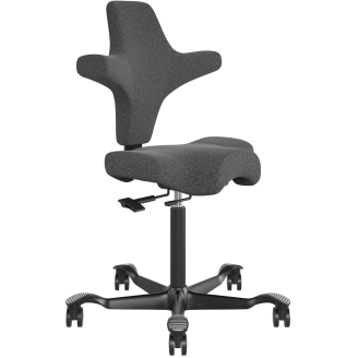 Työtuoli Lykke Comfort ergonominen tummanharmaa
