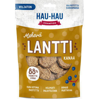 Koiran herkku Hau-Hau 140 g Mehevä lantti kanaa