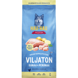 Koiranruoka Hau-Hau 2 kg viljaton kanaa ja perunaa