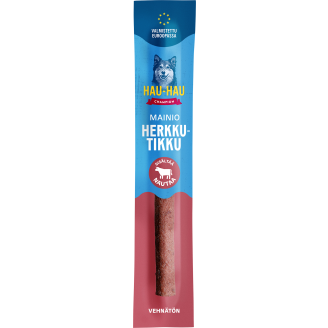 Koiran herkkutikku Hau-Hau Champion 12 g Mainio nautaa