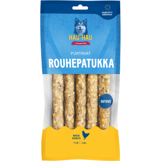 Koiran rouhepatukka Hau-Hau 5 kpl 200 g Purtavat sis. kanaa