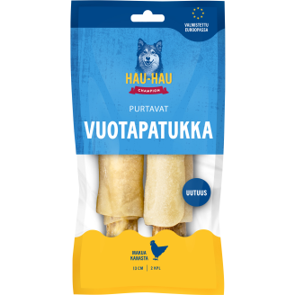 Koiran vuotapatukka Hau-Hau 2 kpl 100 g Purtavat sis. kanaa