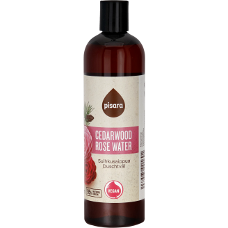 Suihkusaippua 400ml Vegan Cedarwood & Rose Water