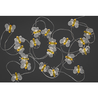 SOLAR LED-valonauha Mehiläinen 20LED