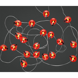 SOLAR LED-valonauha Leppäkerttu 20LED