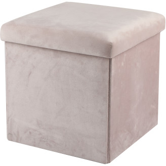 Säilytysrahi Kotikulta 38 x 38 x 38 cm Velvet vaaleanpunainen