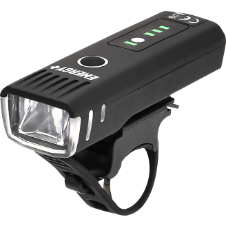 Polkupyörän etuvalo Energy+, USB-ladattava, 250 lm