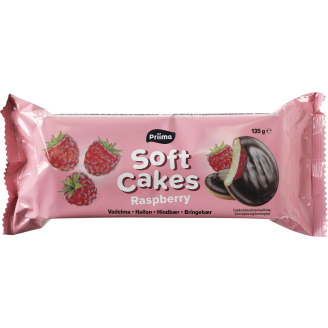 Leivoskeksi Priima 135 g Soft Cakes Raspberry