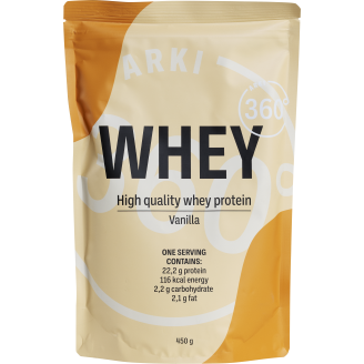 Heraproteiinijauhe Arki 360° 450 g Whey vanilja