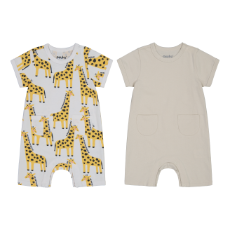 Vauvan leikkipuvut 2 kpl/pkt Peuhu Susu Set