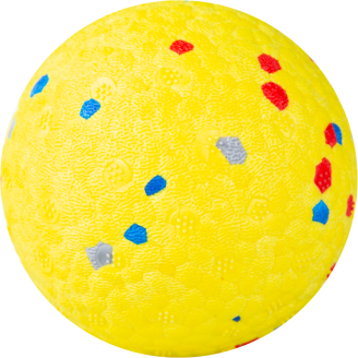 Koiran pallo Real Dog 6,5 cm kelluva