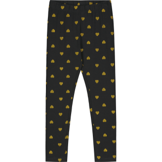 Pienten lasten leggingsit Peuhu Rosie AOP glitterisydämet