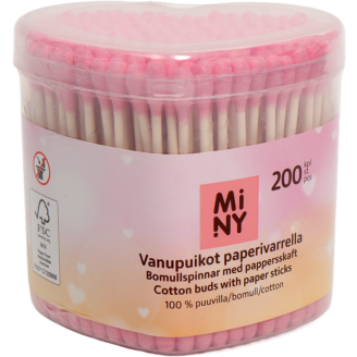 Vanupuikot Miny 200 kpl pinkki