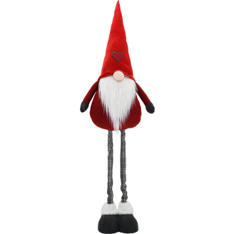 Koristetonttu Kotikulta 126 cm Tiuku teleskooppi punainen