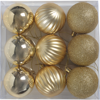 Koristepallo Kotikulta 9 kpl kulta