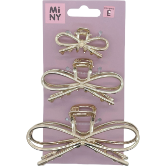 Hiusklipsi Miny 3 kpl rusetti