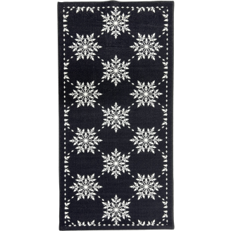 Matto Kotikulta 70 x 150 cm Lumihiutaleet harmaa