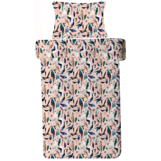 Pussilakanasetti Nordic Tricot 150 x 210 cm Paratiisilinnut