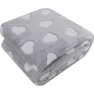 Torkkupeite Kotikulta 150 x 200 cm Lumisydämet