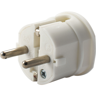 Pistoke IP20 maadoitettu valkoinen