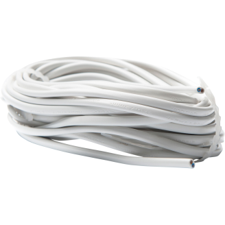 MSO-Kaapeli H03VVH2-F 2x0,75 10m valkoinen