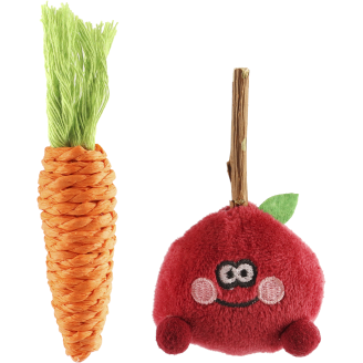 Kissanlelu Real Cat 2 kpl Farms Harvest porkkana ja punajuuri