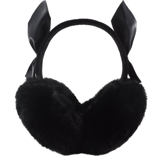 Korvaläpät Miny ruseteilla musta