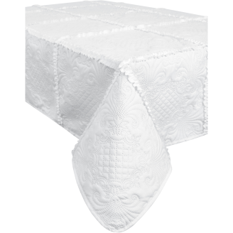 Päiväpeitto Kotikulta 260 x 260 cm Hertta valkoinen