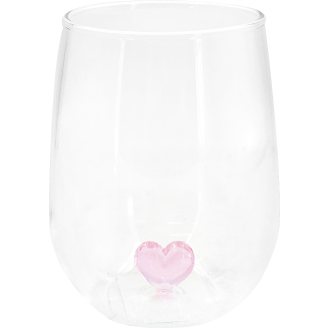 Juomalasi Miny 400 ml sydänkoriste