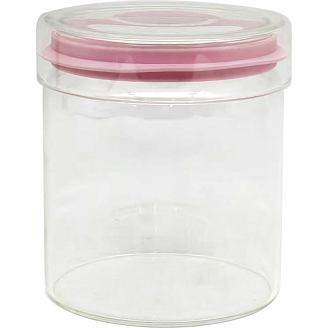 Säilytyspurkki Miny 600 ml lasi, pinkki