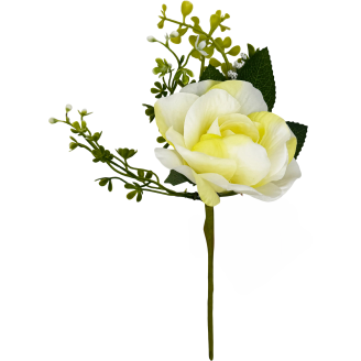 Kranssikoristeoksa Craftsy 26 cm kukka valkoinen