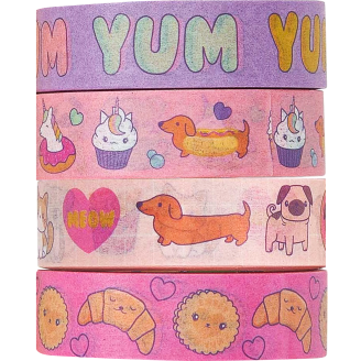 Washi-teippi Miny 4 rullaa