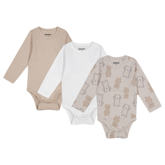 Vauvan bodysetti Peuhu Happy Karhut 3 kpl/pkt