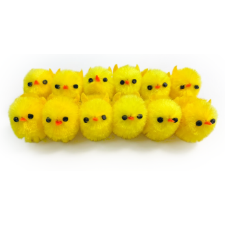 Chenilletipu Kotikulta 12 kpl keltainen