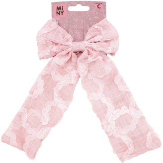 Lasten hiusklipsi Miny rusetti vaaleanpunainen