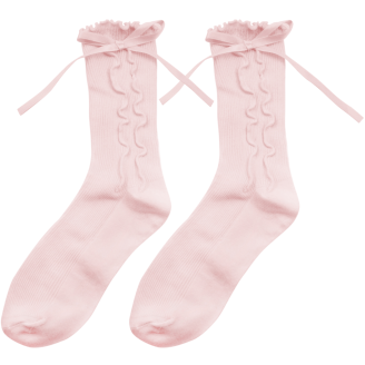 Sukat Miny 37/39 rusetilla vaaleanpunainen