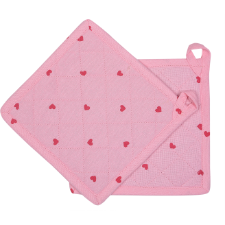 Patalappu Miny 2 kpl 20 x 20 cm sydän