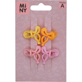 Lasten hiusklipsi Miny 4 kpl rusetti