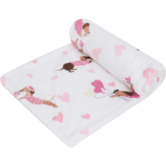 Torkkuhuopa Miny 130 x 160 cm ystävänpäivä mäyräkoira