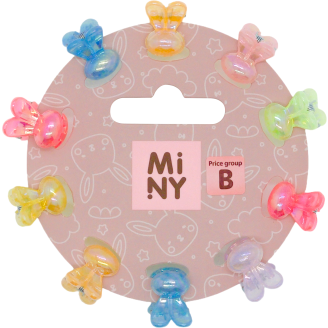 Lasten hiusklipsi Miny 10 kpl pupu
