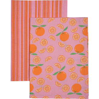 Keittiöpyyhe Miny 2 kpl 50 x 70 cm appelsiini