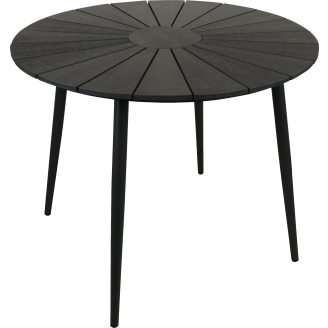 Pöytä Parco Arezza Ø90 cm, musta