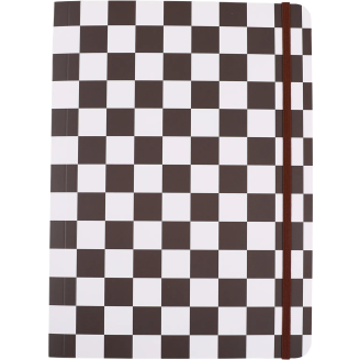 Kulmalukkokansio Iisi A4 Brown Checker