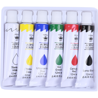 Akryyliväri Royal Art 6 x 12 ml